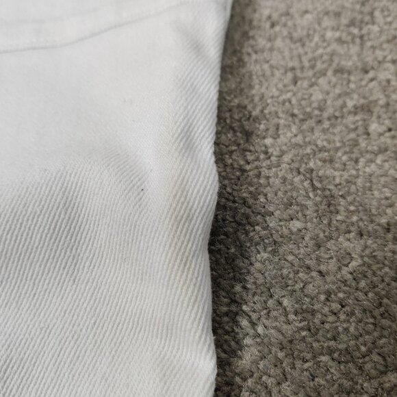 No Boundaries Women's Flare Pants NEW Size 17 White Cotton High Rise Minimalist - Picture 13 of 13